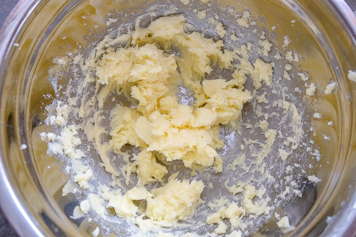 butter mixture in silver bowl on counter