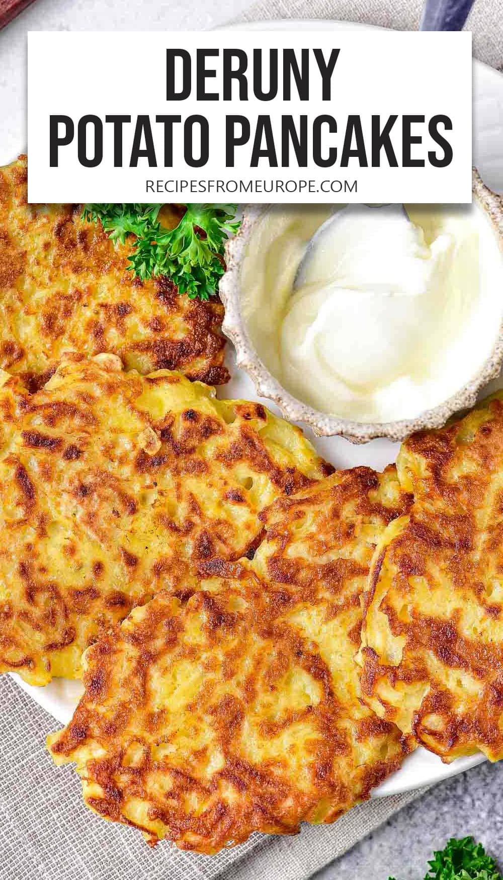 Deruny (Ukrainian Potato Pancakes) - Recipes From Europe